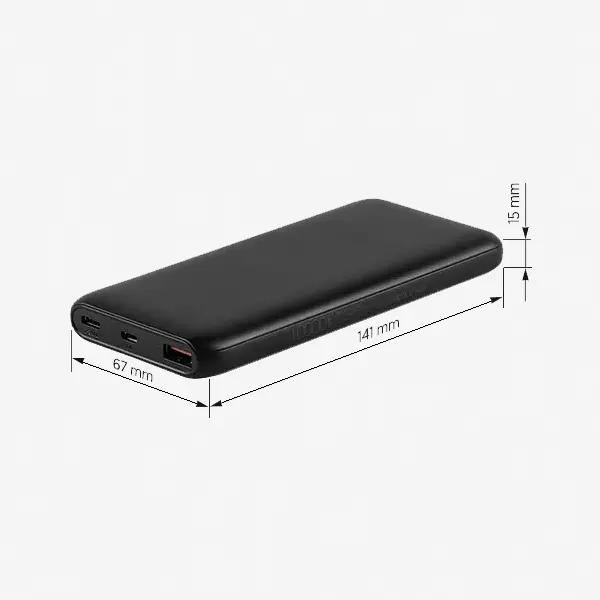 Power bank Cell pd 10 - crni dimenzije