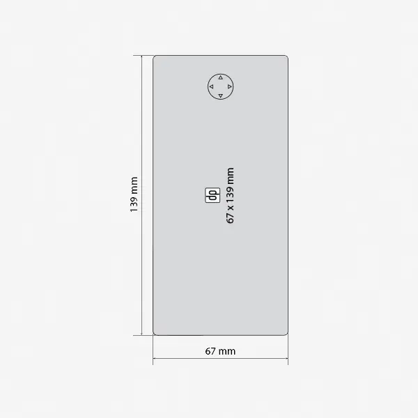 Power bank S10 - dimenzije