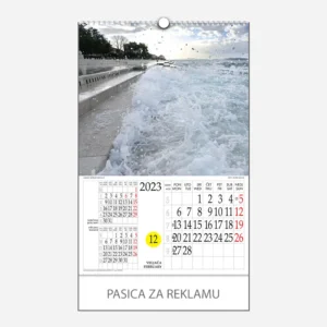 Kalendar s rotacijskim krugom Naše more 2023 - veljača