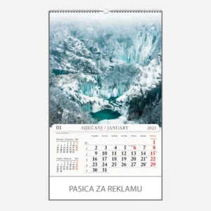 Zidni kalendar Hrvatska 2023 - siječanj