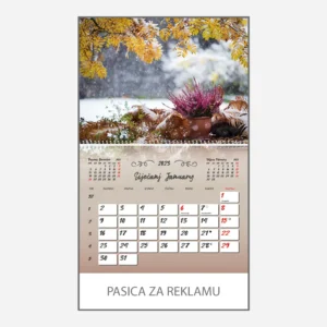 Zidni kalendar Vrtna bajka 2023 - siječanj