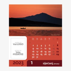Stolni CD kalendar Barke 2023 - siječanj