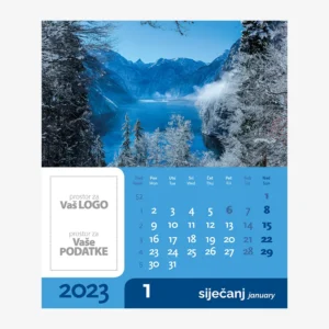 Stolni CD kalendar Priroda 2023 - siječanj