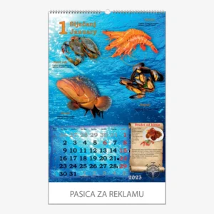 Zidni kalendar Ribarnica 2023 - siječanj