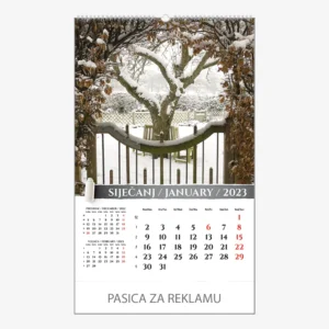 Zidni kalendar Vrtovi 2023 - siječanj